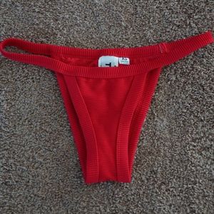 Pacsun TWIIN Bathing Suit Bottom Cheeky Red XS